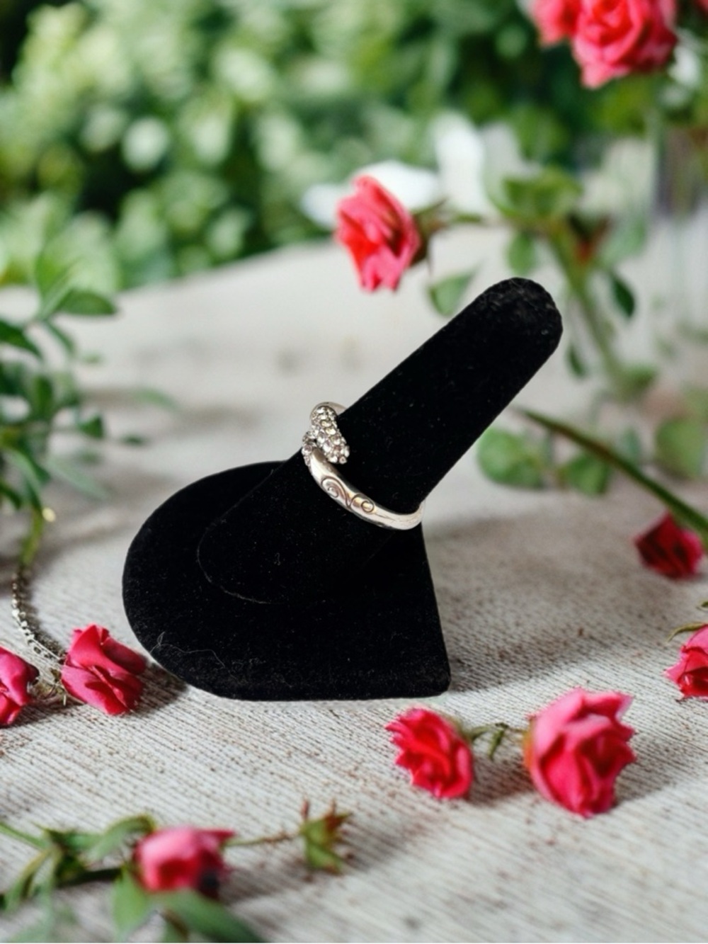 Brighton Cristalina Ring: Size: 8. Cristal wrap around ring. - Picture 7 of 9